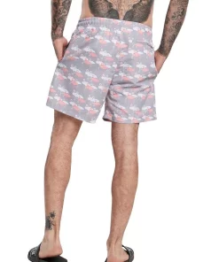 Best Sale 😍 Urban Classics Flamingo Pattern Swim Shorts In Purple 😀 -Maddox Shop unnamed file 1031