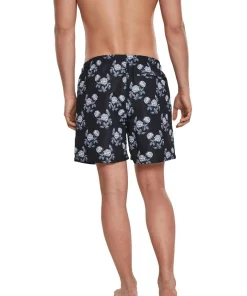 Buy 🔔 Urban Classics Rose Pattern Swim Shorts In Black 🔥 -Maddox Shop unnamed file 1172