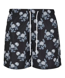Buy 🔔 Urban Classics Rose Pattern Swim Shorts In Black 🔥 -Maddox Shop unnamed file 1173