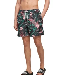 Cheap 👍 Urban Classics Floral Pattern Swim Shorts In Multi 🧨 -Maddox Shop unnamed file 1192