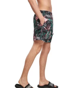 Cheap 👍 Urban Classics Floral Pattern Swim Shorts In Multi 🧨 -Maddox Shop unnamed file 1193