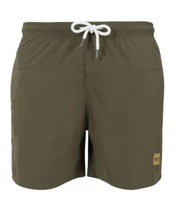 Outlet ⭐ Urban Classics Block Swim Shorts In Olive 🔔 -Maddox Shop unnamed file 1235