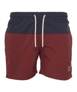 Promo 🤩 Urban Classics Block Swim Shorts In Burgundy 🥰 -Maddox Shop unnamed file 1241