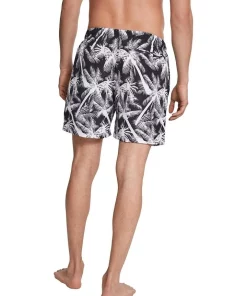 New 🎉 Urban Classics Palm Pattern Swim Shorts In Black 😀 -Maddox Shop unnamed file 1257