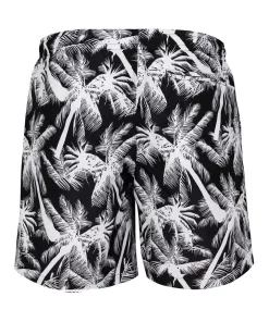 New 🎉 Urban Classics Palm Pattern Swim Shorts In Black 😀 -Maddox Shop unnamed file 1259