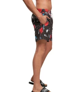 Best deal 🌟 Urban Classics Rose Pattern Swim Shorts In Black 😀 -Maddox Shop unnamed file 1262