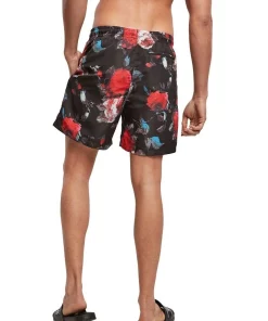 Best deal 🌟 Urban Classics Rose Pattern Swim Shorts In Black 😀 -Maddox Shop unnamed file 1263