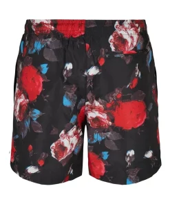Best deal 🌟 Urban Classics Rose Pattern Swim Shorts In Black 😀 -Maddox Shop unnamed file 1264