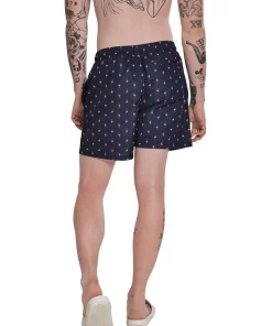 Best deal 🧨 Urban Classics Flamingo Pattern Swim Shorts In Navy 😀 -Maddox Shop unnamed file 1276