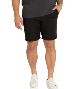 Budget π Johnny Bigg Charlie Canvas Short In Black π₯