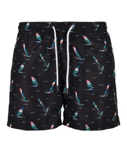 Top 10 🛒 Urban Classics Surf Pattern Swim Shorts In Black 😀 -Maddox Shop unnamed file 1316