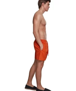 Hot Sale ✨ Urban Classics Block Swim Shorts In Rust Orange 🛒 -Maddox Shop unnamed file 1333