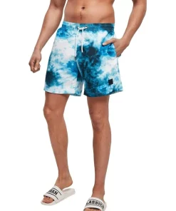 Top 10 🥰 Urban Classics Pattern Swim Shorts In Blue 👏