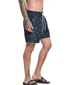 Buy 🎉 Urban Classics Island Pattern Swim Shorts In Navy ⌛ -Maddox Shop unnamed file 1424