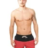 Wholesale ❤️ Urban Classics Block Swim Shorts In Black/Red 😍