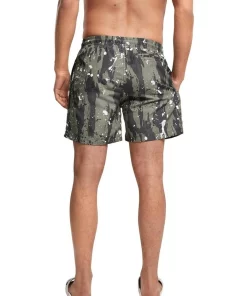 Coupon 🤩 Urban Classics White Dot Camo Pattern Swim Shorts In Green 😉 -Maddox Shop unnamed file 1438