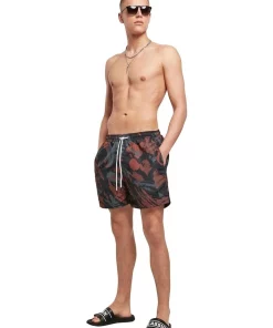 Deals ⌛ Urban Classics Pattern Swim Shorts In Multi ✔️