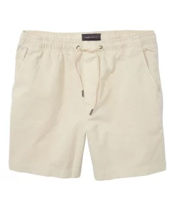 Best Sale 🔔 American Eagle AE Flex 5.5" Corduroy Trekker Jogger Short In Cream 🛒 -Maddox Shop unnamed file 146