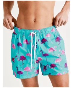Best Sale 🔥 Kenji Swim Flamingos Swim Short In Blue 😉 -Maddox Shop unnamed file 1544