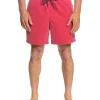 Best Sale ✨ Quiksilver Surfwash Volley Swimshort 17' In Red 🥰