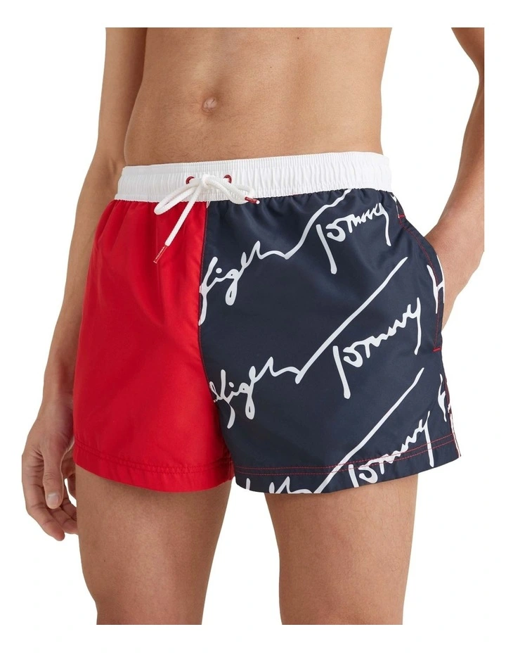 Cheapest ❤️ Tommy Hilfiger True Tommy Slim Fit Short Swimshort In Red/Navy ✨ 4 Cheapest ❤️ Tommy Hilfiger True Tommy Slim Fit Short Swimshort In Red/Navy ✨ - Image 2