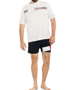 Outlet 🌟 Tommy Hilfiger Big & Tall Solid Flag Swim Short 💯