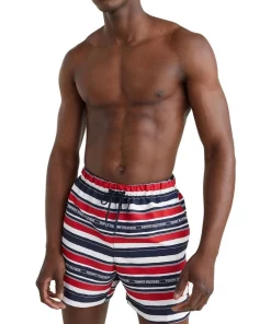Top 10 😀 Tommy Hilfiger Chalk Stripe Swim Short In Multi ✔️