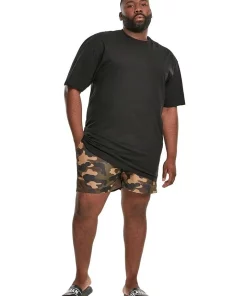 Flash Sale 😀 Urban Classics Block Swim Shorts In Brown Multi ✔️