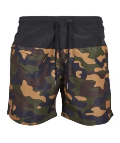 Flash Sale 😀 Urban Classics Block Swim Shorts In Brown Multi ✔️ -Maddox Shop unnamed file 1668