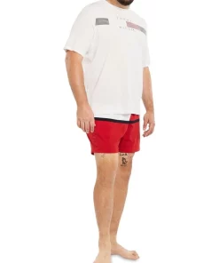 Best reviews of 🔔 Tommy Hilfiger Big & Tall Core Flag Swim Short In Red 😍