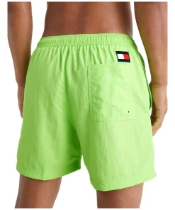 Best Sale 🌟 Tommy Hilfiger Slim Fit Solid Flag Swimshort In Green 🧨 -Maddox Shop unnamed file 1685