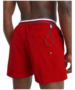 Flash Sale ✔️ Tommy Hilfiger Classic Waistband Swimshort In Red ✨ -Maddox Shop unnamed file 1699