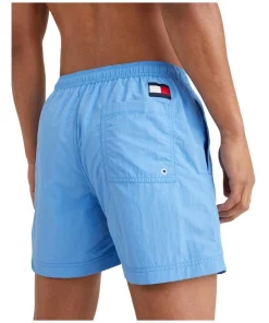 Deals 😉 Tommy Hilfiger Slim Fit Solid Flag Swimshort In Blue 😍 -Maddox Shop unnamed file 1702