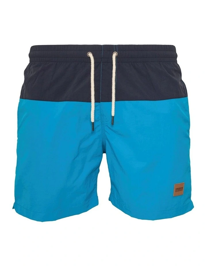 Best Sale β Urban Classics Block Swim Shorts In Navy/Turquoise 𧨠7 Best Sale β Urban Classics Block Swim Shorts In Navy/Turquoise 𧨠- Image 5