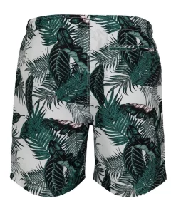 Flash Sale 👍 Urban Classics Leaves Pattern Swim Shorts In Green ⌛ -Maddox Shop unnamed file 1814