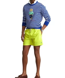 Discount 😀 Polo Ralph Lauren 5.75-Inch Traveler Classic Swim Trunk In Yellow 💯 -Maddox Shop unnamed file 1865