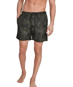Coupon 🛒 Urban Classics Palm Pattern Swim Shorts In Olive ⭐ -Maddox Shop unnamed file 1919
