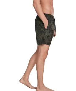 Coupon 🛒 Urban Classics Palm Pattern Swim Shorts In Olive ⭐ -Maddox Shop unnamed file 1921