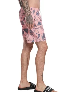 Outlet 👍 Urban Classics Yacht Pattern Swim Shorts In Pink 🥰 -Maddox Shop unnamed file 1973