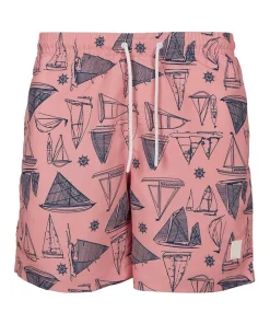 Outlet 👍 Urban Classics Yacht Pattern Swim Shorts In Pink 🥰 -Maddox Shop unnamed file 1975