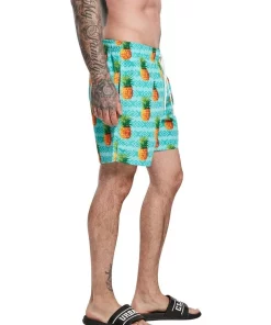 Cheapest 🥰 Urban Classics Pineapple Swim Shorts In Green 💯 -Maddox Shop unnamed file 1994