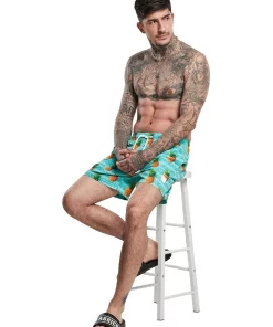 Cheapest 🥰 Urban Classics Pineapple Swim Shorts In Green 💯 -Maddox Shop unnamed file 1995