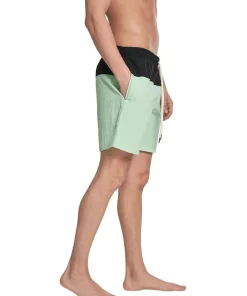 Discount 😉 Urban Classics Block Swim Shorts In Black/Neo Mint 😀 -Maddox Shop unnamed file 2000