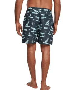 Promo 💯 Urban Classics T-Rex Pattern 🏄 Surfing Swim Shorts In Blue 🌟 -Maddox Shop unnamed file 2003