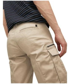 Deals 👏 Jack & Jones Dex Cargo Shorts In Crockery 👍 -Maddox Shop unnamed file 225