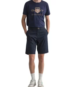 Discount 💯 Gant Relaxed Twill Shorts In Marine 🥰 -Maddox Shop unnamed file 247