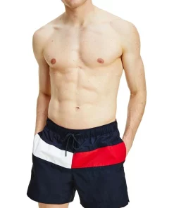 Best deal π Tommy Hilfiger Core Flag Swimshort In Desert Sky π§¨