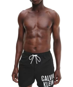 Best reviews of 😀 Calvin Klein Intense Power Logo Medium Swimshort In Black 😍