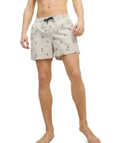 Outlet 😀 Jack & Jones Crete Swim Shorts In Peyote 😀