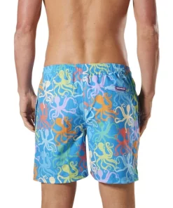 Best Sale 🥰 Mitch Dowd Men's Bright Octopus Repreve Swimshort In Blue 👍 -Maddox Shop unnamed file 329